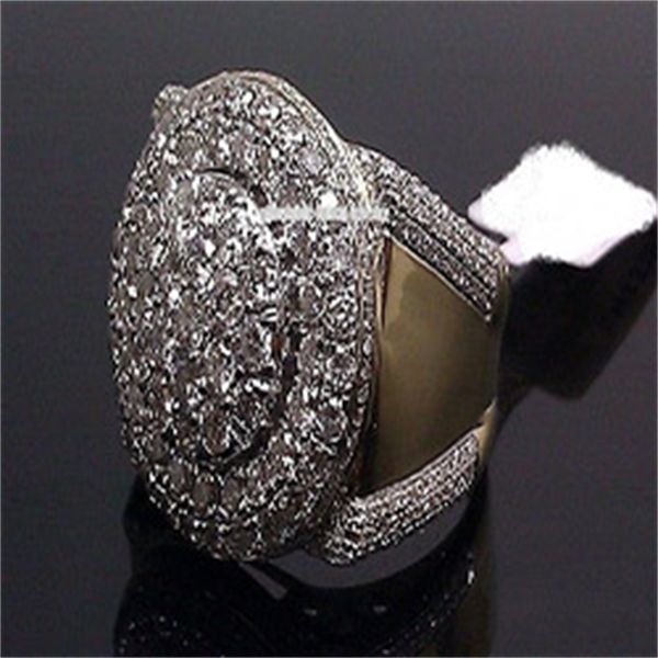 

round cut diamond pinky band men ring anniversary gift engagement bridal wedding rings jewelry size 5-11, Silver
