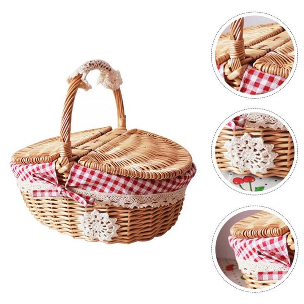 

storage baskets 1pc retro style home organizer basket fruit food serving decor