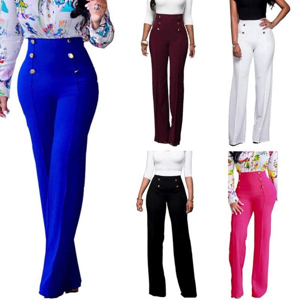 

women's pants & capris summer clothes for women high waist long female plus size trousers, Black;white