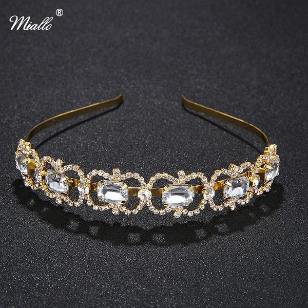 

hair clips & barrettes miallo fashion austrian crystal princess tiaras and crowns wedding bride bridesmaids accessories women headpieces jew, Golden;silver