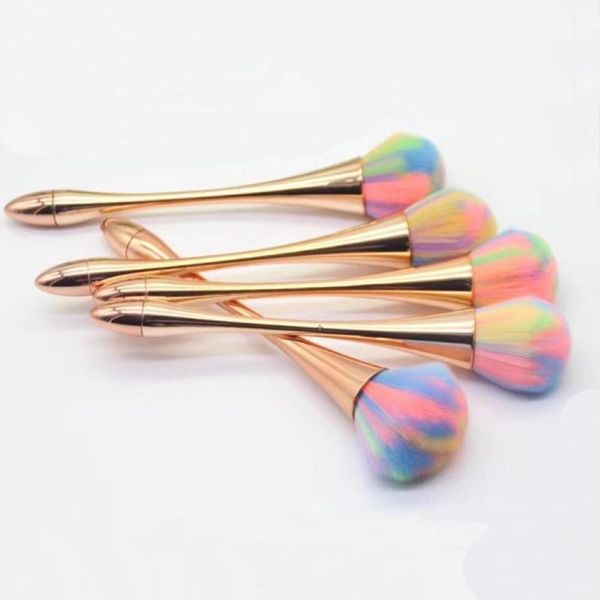 

makeup brushes 1pcs champagne color fluffy loose powder brush large foundation blush repair professional facial beauty tool