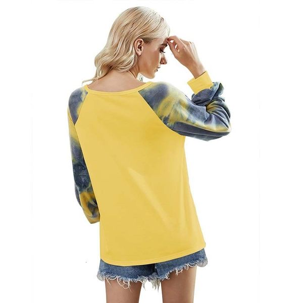 

2021 autumn winter tie dye t women o-neck sleeve harajuku tshirt streetwear plus size fashion tee shirt femme 1p16, White