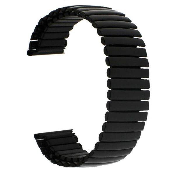 

watch bands 22mm stainless steel band for vector / meridian watchband men women metal elastic strap wrist loop belt bracelet, Black;brown