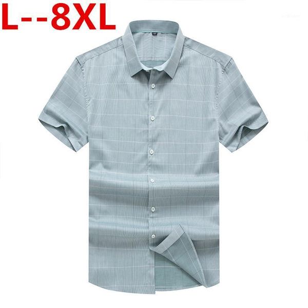 

men oxford casual shirt 2021 short sleeve slim fit comfortable plaid mens dress shirts brand clothing men's, White;black