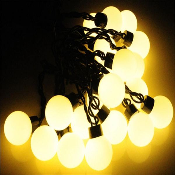 

2.5m 5m 10m 5cm big ball led string light outdoor christmas globe balloons fairy lights wedding party year garden garland strings