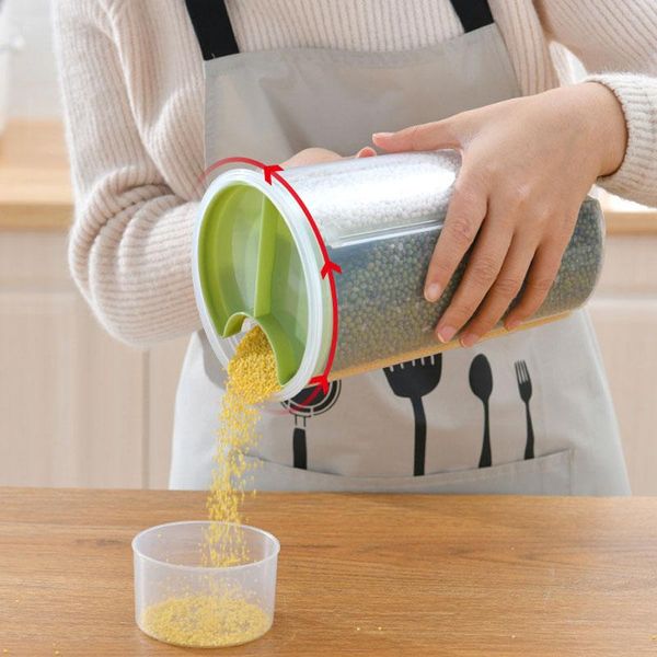 

storage bottles & jars kitchen containers refrigerator grain box large-capacity transparent food sealed jar