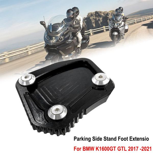 

other motorcycle parts for k1600gt k1600gtl k1600 gt gtl 2021-2021 cnc kickstand foot side stand extension pad support plate enlarge