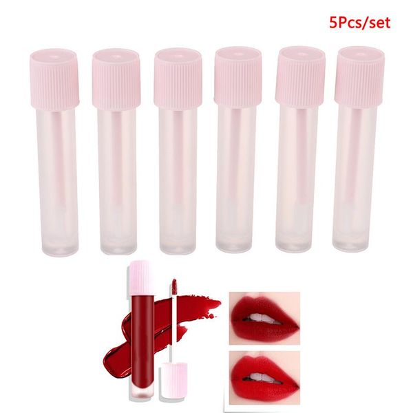 

4.5ml 5pcs small blood vessel empty lip gloss tube container lipstick bottle lip gloss + ser