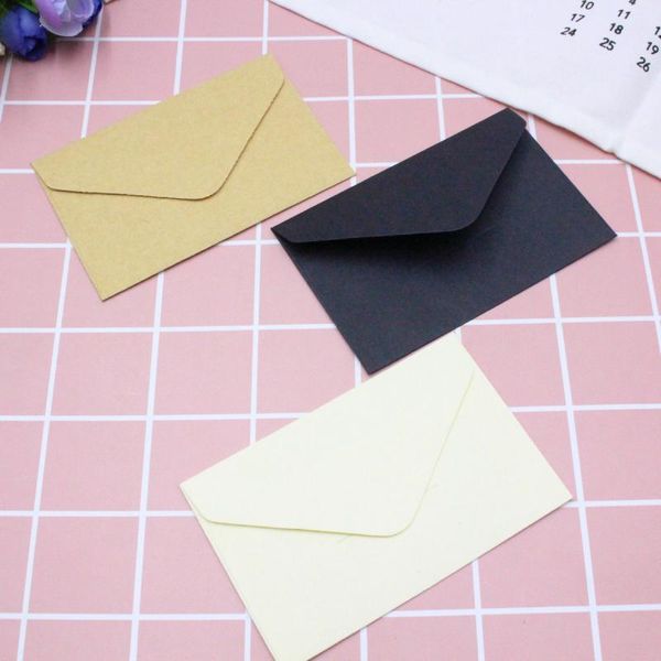 

gift wrap 20pc classical white black kraft blank mini paper window envelopes wedding invitation envelope