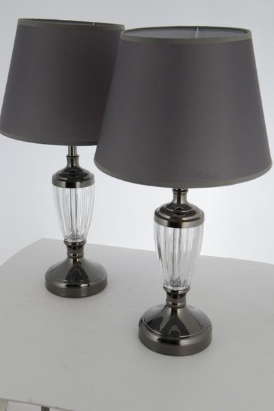 

table lamps jasmine black double desk lamp