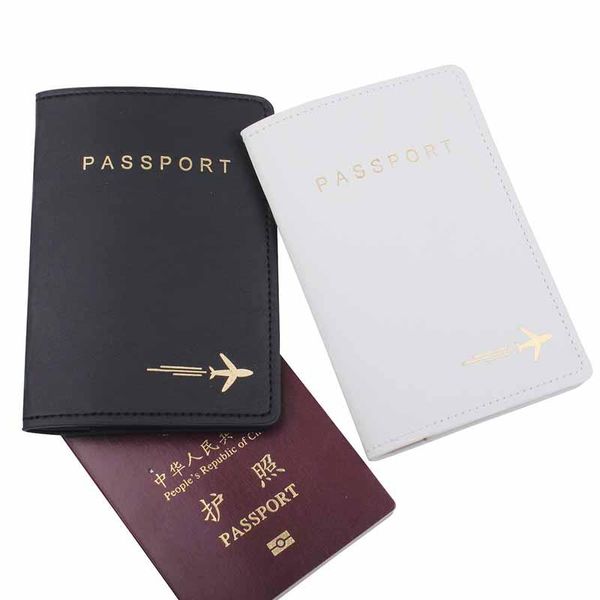 

card holders ankucoo lover couple passport cover stamping plane women men travel wedding pu holder case an21, Brown;gray