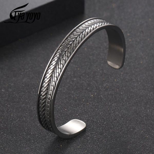 

bangle simple vintage twisted woven bracelet neutral retro geometric armor silver color handmade exquisite unique cuff gift, Black