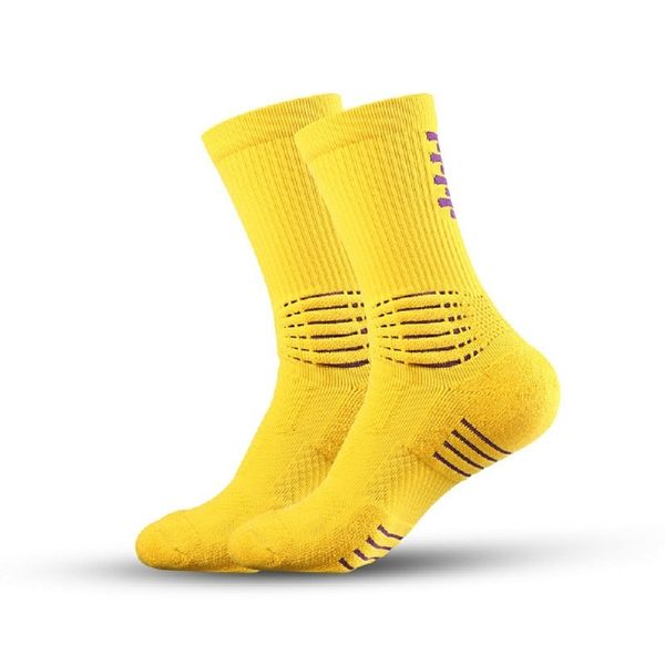 

baasploa 2021 men professional sport cycling socks breathable non-slip football compression function sock white, Black