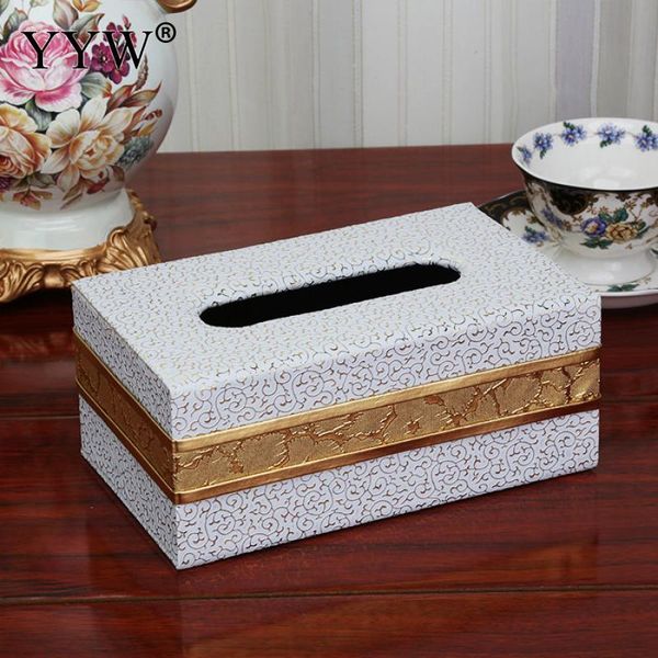 

tissue boxes & napkins box cover pu container home kitchen napkin holder baby wipe paper storage for household