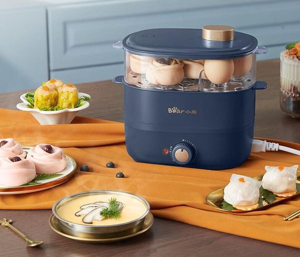 

egg boilers automatic power-off of small household steamer double-layer timing multifunctional breakfast machine large capacity