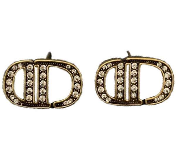 

fine accessories new diamond inlaid silver needle earrings for women