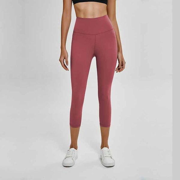 

high waist yoga pants for women's sports gym wear leggings elastic fitness lady capris tights workout cropped trousers 05, White;red