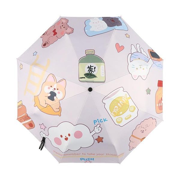 

umbrellas cartoon girl rain umbrella folding female sunny parasol lovely paraguas school for boy