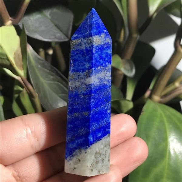 

lapis lazuli tower crystal stone point reiki energy wand for healing decoration