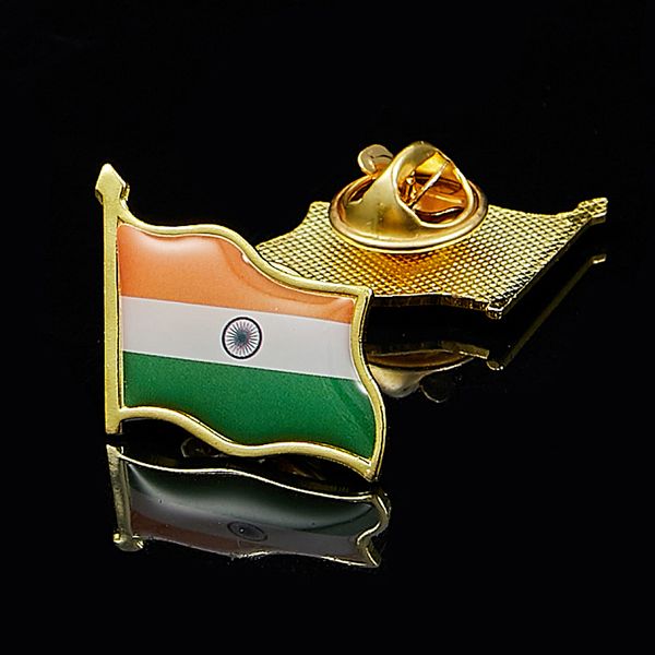 

30pcs indian national flag pin brooches clothing accessories for jewelry gift