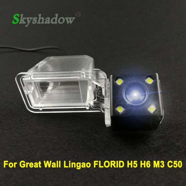 

car rear view cameras& parking sensors ccd 4 led night vision reverse backup rearview reversing camera for great wall lingao florid h5 h6 m3