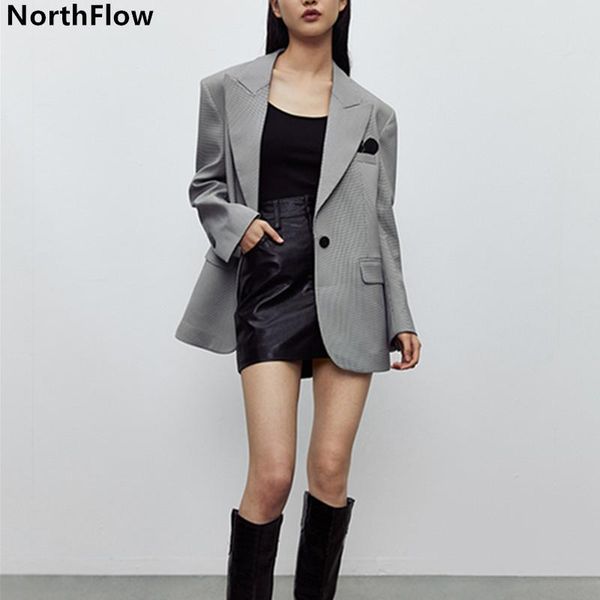 

northflow 2021 blazer women england style embroidery heart-broken houndstooth blazer feminino femme women blazers and jackets, White;black