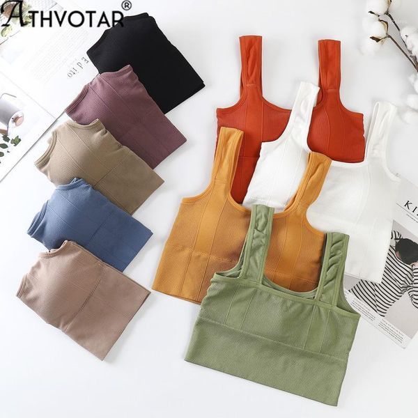 

bustiers & corsets athvotar women tube square collar sport crop striped breathable bralette lingerie solid bra underwear, Black;white