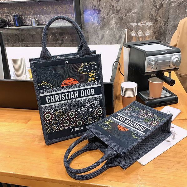

large capacity bag women embroidery classic pattern women's fashion fan shopping luxuryss designerss yw