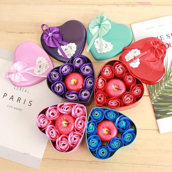 

soap rose apple candle gift box christmas gift