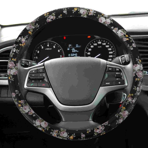 

steering wheel covers peony auto protective cover leather sleeve