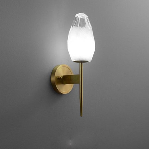 

wall lamp personality glass torch led nordic light luxury post-modern showroom creative living room bedroom bedside