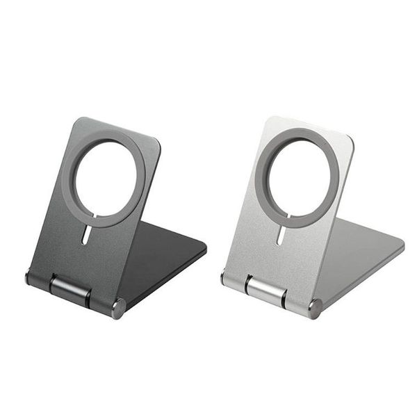 

folding adjustable angle stand holder for - 12 magnetic wireless charger n0hc