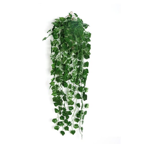 

decorative flowers & wreaths 2 pcs artificial hanging plants vine fake ivy plant decoration plastic with flower basket