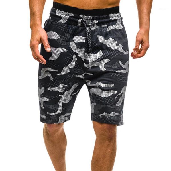 

men's shorts 2021 casual men camouflage male military cargo knee length mens summer short pants homme, White;black