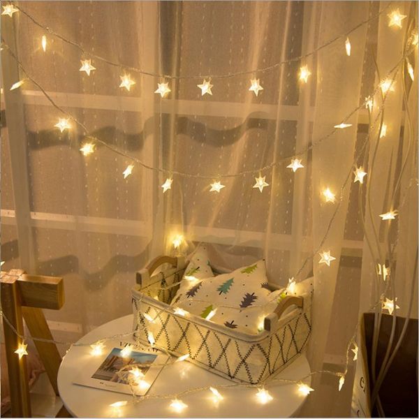 

strings 2m 5m 10m led star light string twinkle garlands battery christmas party holiday festival lamp wedding decorative fairy lights
