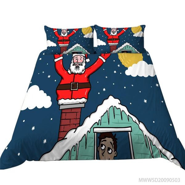 

bedding sets 3d set christmas duvet cover polyester bedclothes king  size super soft breathable room decoration