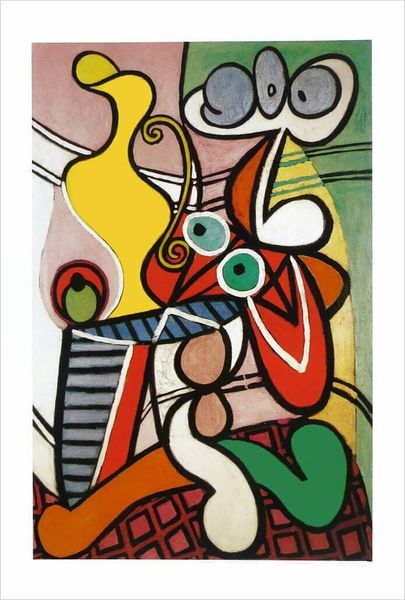 

pablo picasso still life on pedestal home decor handpainted &hd print oil painting on canvas wall art canvas picture 210224