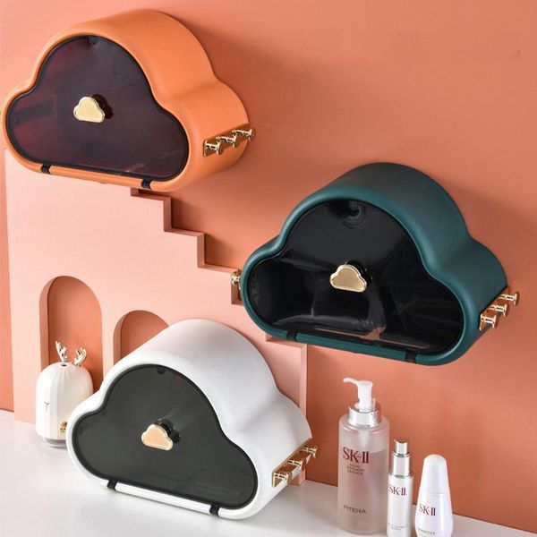 

toilet paper holders punchselfadhesive waterproof wallmounted tissue box cover multifunction bathroom storage organizer holder