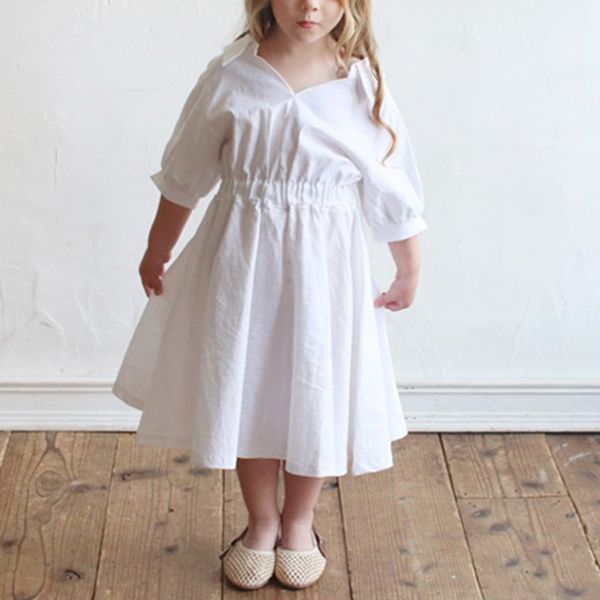

new summer girls dress strap half sleeve party princess dress cute casual big children clothing size of 90-160 kids 2022 dress, Red;yellow