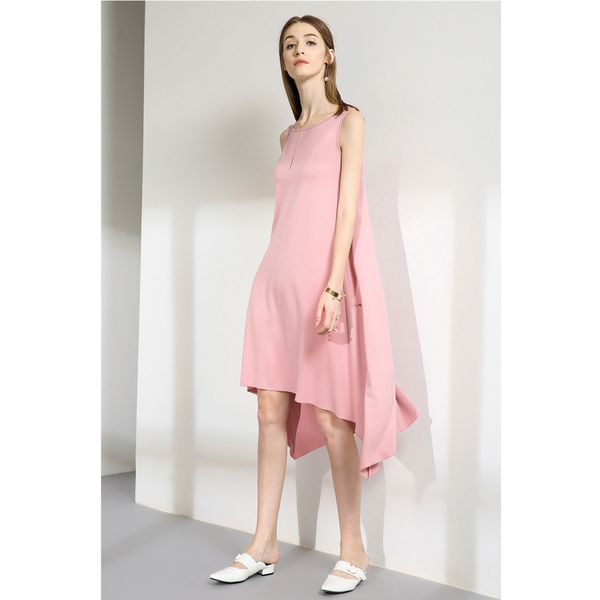 

2021 new women causal summer solid night short sleeve knee-length soft party club hwl5, Black;gray