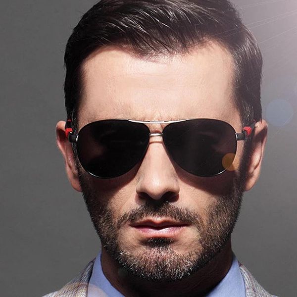 

sunglasses aoze2021 aluminum-magnesium polarized men's coated mirror sunscreen driving too glasses, White;black