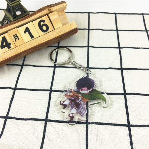 

attack on titan cartoon run anime key chain pendant acrylic collections for fans