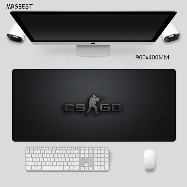 

mouse pads & wrist rests mrg gaming mause pad extra large cogo black background non-slip rubber desk mats computer accessories for gamer
