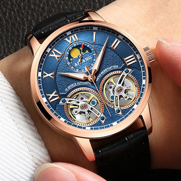 

wristwatches 2021 brand-name watches men's genuine automatic water ghost time assassin mechanical watch, Slivery;brown