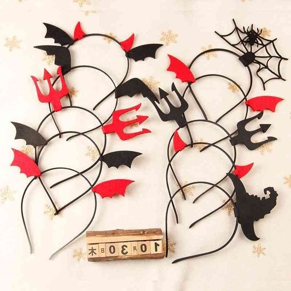 

hat witch halloween hoop devil wings ghost festival party funny dress hair accessories, Black;brown