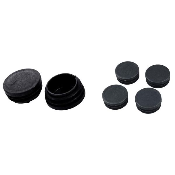 

bath mats 16 pcs black plastic blanking end caps round tube insert 38x17mm & 40x18mm