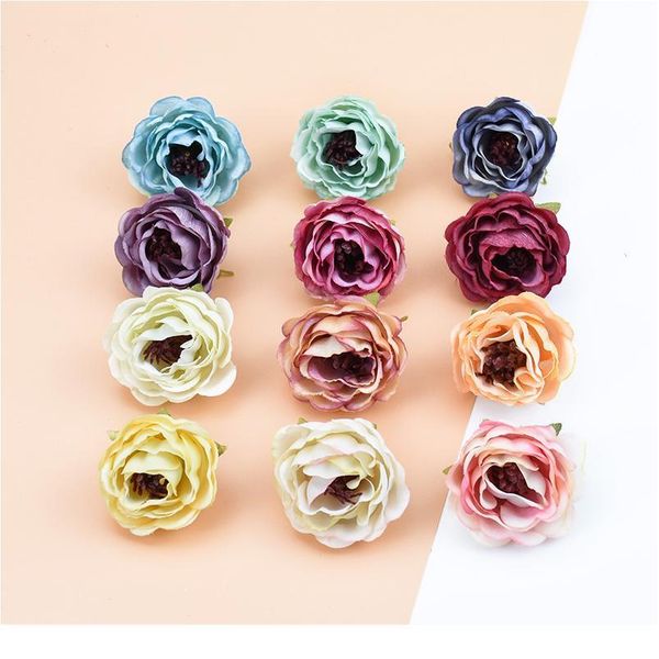 

3/5/10pcs fake stamen pompom decorative flowers wreaths diy gifts box artificial plants bride brooch home decor silk ros qylzov