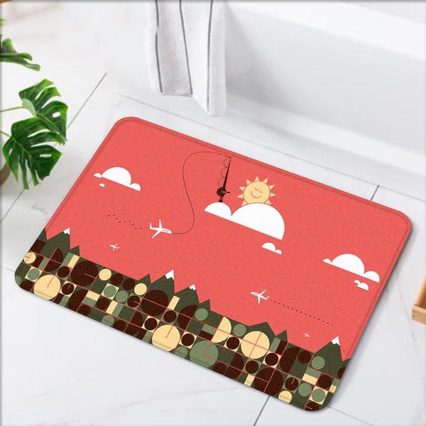 

carpets cute cartoon childish bath mats doormat 40x60 non-slip 40x120 kitchen soft living room rug area rugs entrance carpet