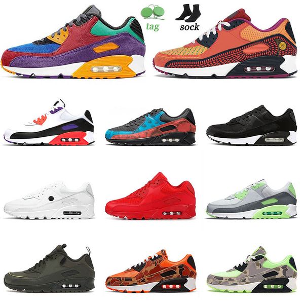

2021 men sneakers classic 90s running shoes for womens sports trainers viotech purple dia de los muertos shimmer polka multicolor suede brea