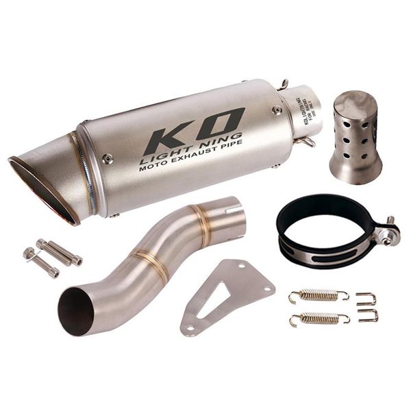 

motorcycle exhaust system muffler tip connection link tube middle pipe for 1050